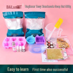 Bailu DIY Motinos pieno muilo rinkinys - Lengvas rankų darbo muilo rinkinys su forma ir baze 251g Breast Milk Soap Kit