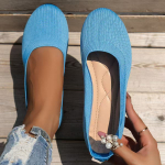 Moteri&scaron;ki laisvalaikio batai Madingi apvalianosiai sekliukai Patogūs kvėpuojantys tinklelio plok&scaron;čiapadžiai 40