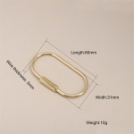 Žalvarinis raktų pakabukas Sraigtinis užraktas Camping Survival Carabiner Raktų pakabukų priedai