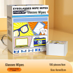Quick-Drying Disposable Eyeglass Cleaning Wipes - Degreasing & Decontamination