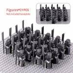 8 vnt./partija Elfų Kariai Orkų Armijos Figūrėlės LOTR &Scaron;arvai Sargybinis Karys &Scaron;aulys Viduramžių Riteriai Statybiniai Kaladėlės Plytos žaislai dovanos