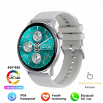 2025 Naujas NFC I&scaron;manusis Laikrodis Moterims 466*466 Ekrano GPS Sekimas Sportiniai Laikrodžiai Moterims Sveikatos Stebėjimas Balso Bluetooth Skambutis I&scaron;manusis Laikrodis Moterims Silicone belt auksas
