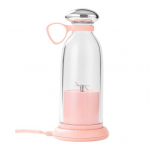 Vaisių sulčiaspaudė Ne&scaron;iojamas mai&scaron;ytuvas Maistinis BPA free Didelės talpos Didelio greičio USB įkraunamas Vaisių ir daržovių mai&scaron;ytuvas rožinė
