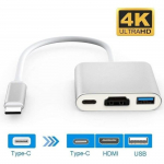 4K HDMI adapteris - USB 3.1 - Type-C - Daugiafunkcis - Suderinamas su Macbook - 4Kx2K rai&scaron;ka