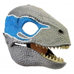 Helovino Cosplay Dino Kaukė Natūralaus Latekso Dinozaurų Žaislai Galva Judantis Žandikaulis Raptoriaus Dinozauro Kaukė Geriausios Dovanos Vakarėliui Maskaradas for mėlyna