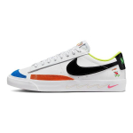 Nike Blazer Low 77 GS Balti Daugiaspalviai Vaikams Sportbačiai Juodi Signaliniai Mėlyni DV1747-101 37.5 white