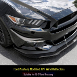 Ford Mustang 2015-2017 APR Anglies Pluo&scaron;to Sparneliai & Buferio A&scaron;menų Spoileris 300 taip spalva