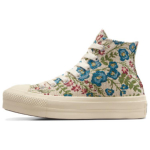 Converse Chuck Taylor All Star Lift Platform Auk&scaron;takulniai Koralų Gėlės Audinys Moteri&scaron;ki Kedai Kremas Egreta Natūralus-Dramblio Kaulo A11992C 35