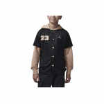 Jordan Jumpman Logotipo raidė ir skaičius Netikras dviejų dalių su gobtuvu striukė Vaikų striukės Juoda HQ7130-010 XL