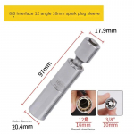 Žvakių lizdinis veržliaraktis adapteris 14mm16mm rinkinys universalus &scaron;arnyras su magnetiniu lanksčiu lizdu plonasienis 3/8 pavara automobilio remonto įrankis