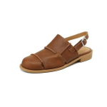 Madingos Klasikinės Moteri&scaron;kos Basutės Sandalai Dizainerio Eleganti&scaron;ki Sagtukai Mokasinai Batai Vasariniai Slingback Nauji Batai Moteris 2025 Tendencija Mada Zapatos Lady 35 ruda