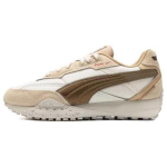 Puma Blktop Rider Patogūs Smūgius Sugeriantys Patvarūs Žemi Bėgimo Bateliai Unisex Sportbačiai Balti Rudi 393151-02 42