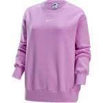 Nike Sportswear Phoenix Fleece Solid Color Versatile Crewneck Pullover Long Sleeve Jacket Moteri&scaron;kas palaidinis džemperis su kontrastinga rožine spalva DQ5734632 M