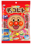 Fujiya Anpanman &Scaron;okoladas 34g x 10 Mai&scaron;elių (Mažas Krep&scaron;ys)