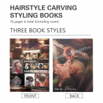 Vyrų &scaron;ukuosenų žurnalas &bdquo;Atlas Salon Fashion Pro Barber Book Stilist Dizainas Iliustracijos Albumas &bdquo;Barbershop Styling Book&ldquo;