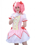Puella Magi Madoka Magica Kaname Madoka Cosplay Perukas Helovinui [Milky Time] (Perukas + Kostiumas)