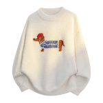 Naujas megztinis Atsitiktinis megztinis vyrams Ruduo ir žiema Takso megztinis M balta