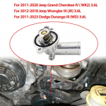Termostato korpusas Jeep Wrangler JK Grand Cherokee Dodge Durango 5184651AG
