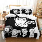 Naujas Arctic Monkeys patalynės komplektas Viengulis Twin Pilnas Karalienės Karaliaus Dydžio Patalynės Komplektas Suaugusiems Vaikams Miegamojo Antklodės Užvalkalų Rinkiniai 3D Spausdinimo paklodė 70x133cm 2pcs