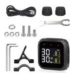 M3 Moto LCD Ekranas Motociklo Realaus Laiko TPMS Padangų Slėgio Stebėjimo Sistema I&scaron;oriniai Jutikliai Vandeniui Belaidis Navigation /Dvd Upgraded