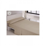 Drap plat en coton - JAVIER LARRAINZAR - Multicolore - Finition haut de gamme - 180 fils - Uni - 820 g gryna