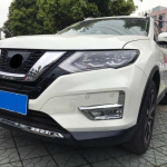 Chrome Front Fog light Cover trim for 2017- Nissan Rogue X-Trail gray