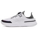 Under Armour Amortizuojantys ir kvėpuojantys žemi kasdieniai batai Unisex Balti Juodi Sportbačiai 3027049-121 42