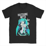 Hatsune Miku anime Harajuku spaustuvinis mar&scaron;kinėlis Y2K Vyri&scaron;kas kasdienis mar&scaron;kinėlis 100% medvilnės vyri&scaron;kas madingas ir patogus vir&scaron;us XXXXXL įvairiaspalvis