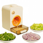 Electric Grater Vegetable Slicer, 5 in 1 with 5 Interchangeable Drum Blades for Fruits, Vegetables, and Nuts, Kitchen Tool