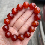 Natūralios raudonos karneolio karoliukų apyrankės Natūralus raudonas agatas onikso akmens karoliukai tempimo apyrankės Joga Gydymas Moterims Vyrams Papuo&scaron;alai Dovanos 6MM Bead