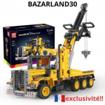 Jeu de Construction - BAZARLAND - Mouldking Camion de Remorquage - 1250 Pi&egrave;ces - Briques Compatibles - Jaune geltona
