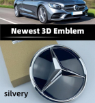 Grotelių emblema Žvaigždės logotipas Automobilio priekinių grotelių ženklelis Mercedes BenzW204 W205 X253 W213 W212 W176 W177 W167 W246 W117 Aksesuarai C-205 2014-2018