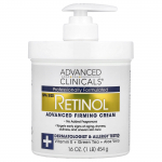 Advanced Clinicals, retinolis, pažangus stangrinamasis kremas, 16 uncijų (454 g)