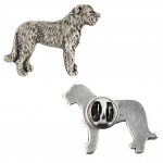 Irish Wolfhound I - Dog brooch in a gift box, elegant pin, lapel pin for Art-Dog brand jacket sidabras