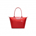 Longchamp Le Pliage Club Madingas Laisvalaikio Ilgos Rankenos Sulankstomas Užtrauktukas Audinio Pirkinių Krep&scaron;ys Pečių Krep&scaron;ys Moteri&scaron;ki krep&scaron;iai Lakinės Raudonos Spalvos 2605619P20 Pitch Red