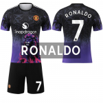 2025-26 Man Utd mėlynai-violetinis liūtas specialus leidimas #17 Garnacho #16 Yoro Futbolo mar&scaron;kinėliai 22 black