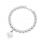 Tiffany & Co. Logotipo Dizaino Apyrankė Unisex Apyrankė Sidabrinė 60136444 Box,19.1cm