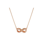 Swarovski Hyperbola Inlaid Infinity Symbol Design Cirkonio Karoliukų Karoliai Moteri&scaron;ki karoliai Rožinio Aukso 5684084 Shopping Bag