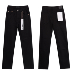 LUXEON Vyri&scaron;ki Dėmėti Dažais Plė&scaron;yti Slim Fit Vyri&scaron;ki Džinsai Su Ženkleliu Tamprios Retro Auk&scaron;čiausios Klasės Vyri&scaron;kos Kelnės 38
