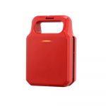 Daugiafunkcis duonos kepimo aparatas su nelipnia danga, elektrinė kepimo plok&scaron;tė, kepsninė ir kepti kiau&scaron;iniai, ne&scaron;iojama virtuvės pusryčių įranga CN raudona