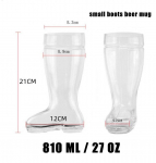 47oz Stiklinis Das Boot alaus puodelis, be &scaron;vino stiklas, tvirtas ir patvarus, tinkamas alaus festivaliams, kamuolių žaidimams, terasoms, sodams ir kt. >1L