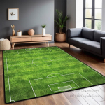 Futbolo aik&scaron;tės kilimas Svetainė Sulankstomas Didelio dydžio Grindų kilimėliai 200x300cm Neslystantis Žaidimų kilimėlis vaikams Miegamasis Skalbiamas ma&scaron;inoje 80x120cm