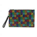 Gucci GG drobės vaivoryk&scaron;tės ra&scaron;to odinė delninukė-rankinė Juoda Kasdienė &Scaron;ventė Parduotuvės 601087-H20BN-1058 Box(Basic Set+Box)