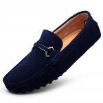 Didelis Dydis 45 46 Penny Loafers Vyrams Įslystami Plok&scaron;čiapadžiai Suede Oda Laisvalaikio Batai Vyro Moccasins Vyri&scaron;ki Vairavimo Batai Zapatos De Hombre 38 mėlyna