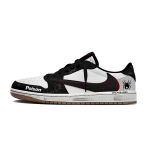 Travis Scott x Jordan Air Jordan 1 Cool Black Scar Travis Scott X AJ1 Low Amortizacija Žemi Vintažiniai Krep&scaron;inio Batai DZ4137-700(Komanda1698-) 42