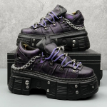 8 cm auk&scaron;čio odiniai laisvalaikio batai vyrams, punk stiliaus, su metalinėmis kniedėmis, storapadžiai vyri&scaron;ki batai, madingi, retro, didinantys auk&scaron;tį, odiniai batai Zapatillas 40