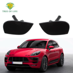 Skirta Porsche MACAN 95B 2014 2015 2016 2017 2018 Automobilio Priekinio Buferio Žibintų Plovimo Purk&scaron;tuko Antgalis Su Dangteliu Kairė De&scaron;inė SET black