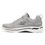 Skechers Go Walk Arch Fit Slip-Ins Vyri&scaron;ki laisvalaikio batai su tinkleliu, žemi, &scaron;viesiai pilki 216263-LTGY 41