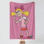 animacinis H-Ei, Arnoldai!-! Storas ir jaukus flanelinis pledas, daugiafunkcinis naudojimas patalpoje ir lauke, kasdieniam miegui Size: 130*170cm, Weight: 320 GSM