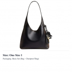 COACH Brooklyn karvės odos hobo tipo rankinė ant peties maža moteri&scaron;ka juoda ir ruda CBH44-LHPMZ One Size 1 black